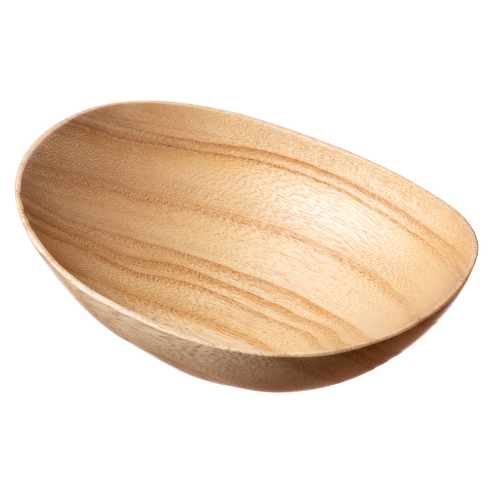 銘木　楕円小鉢　桐（きり）　京都・美山　銘木工芸　山匠　Wooden ellipse small bowl  Works of Japanese precious wood