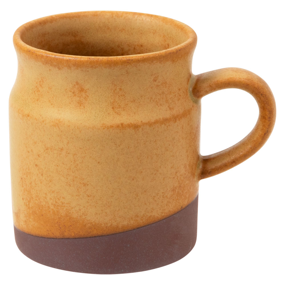 ミルク缶マグ・黄 (K4765) 瀬戸焼 愛知県の工芸品 Mug Aichi craft