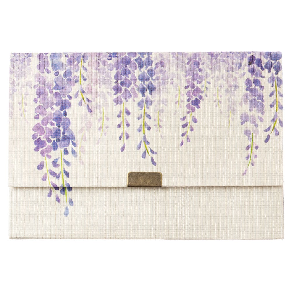 【懐紙入れ】室町紗紙 藤 (RKR-002) 和詩倶楽部 Kaishi case Muromachi shoushi