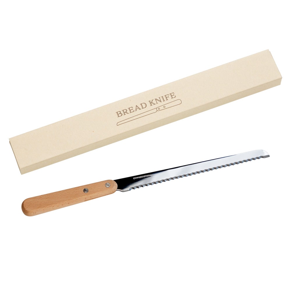 ブレッドナイフ　パンくずが出ないコンパクトなパン切り包丁　新潟県の金属製品　Stainless steel bread knife  Niigata craft|包丁・まな板|食器・キッチン