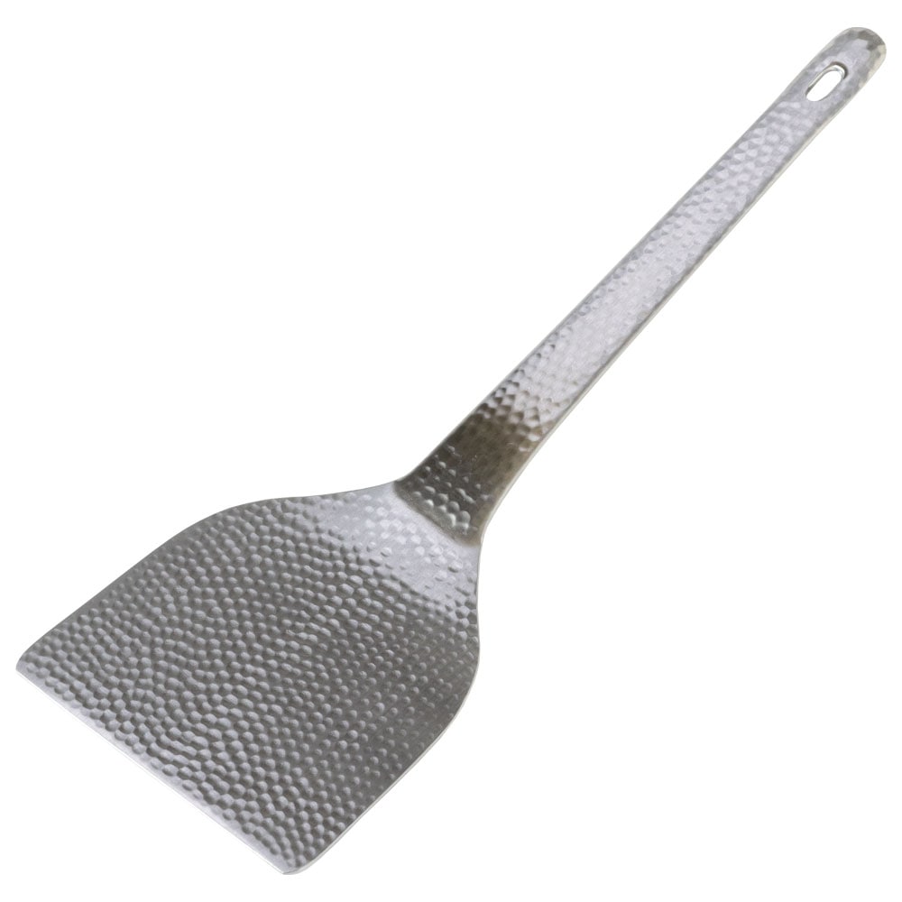 おこしヘラ・中　ホットプレートを傷つけにくい丁寧加工　槌目模様の和味（なごみ）シリーズキッチンウェア　新潟県の金属製品　Turner  Niigata craft