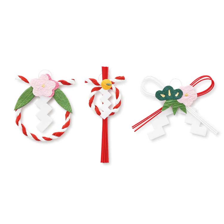 めでたや遊び　ミニお飾りセット　正月飾り　新年を祝う和紙の干支置物　New Year decoration|置物|インテリア