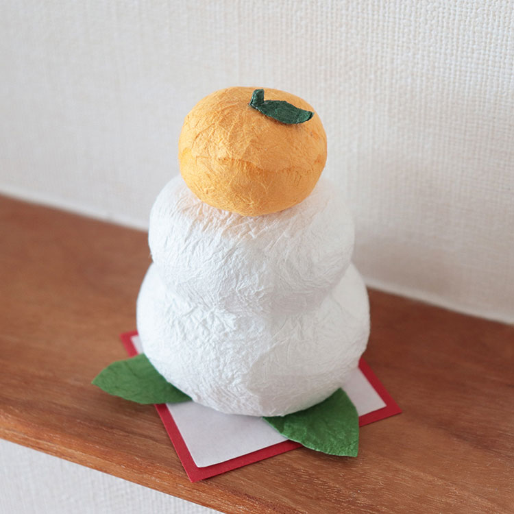 めでたや　和紙お供えもち　ミニ　正月飾り　新年を祝う和紙の置物　New Year decoration, Kagamimochi|置物|インテリア