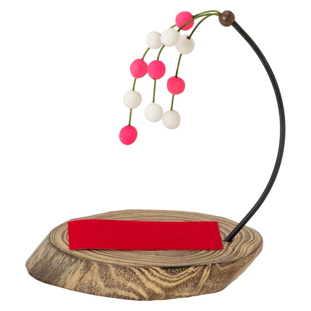 団子刺し　桐飾り台　正月飾り　木之本　福島県の工芸品　Wooden decorative stand, Fukushima craft|置物|インテリア