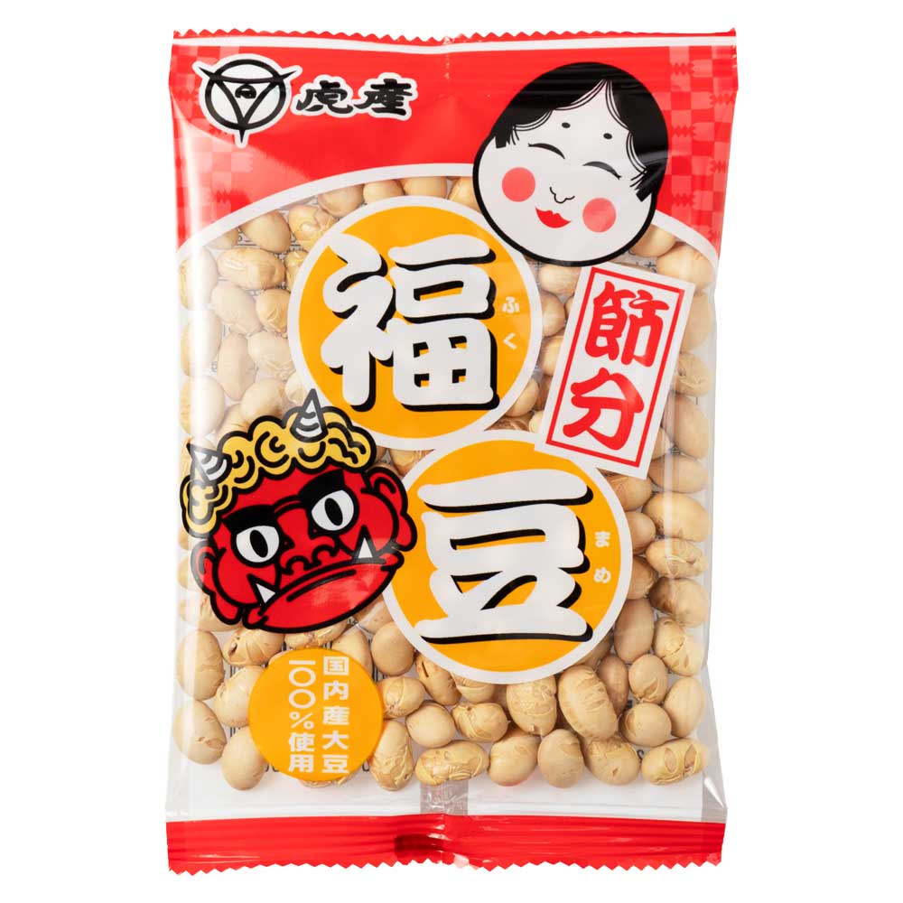 福豆48gパック　国産大豆使用　魔を祓う節分グッズ　（賞味期限：2025年6月21日）　豆まき　魔滅　季節のイベント　おやつやおつまみにも|お菓子|食品