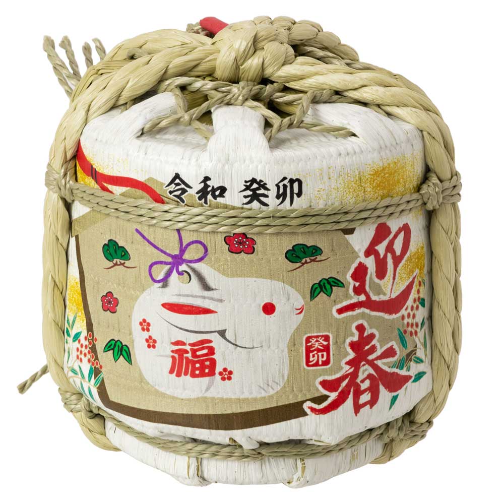 岸本吉二商店 干支飾り樽〈卯・絵馬〉300ml｜小さな樽に、願いを込めた絵馬 ※在庫限り