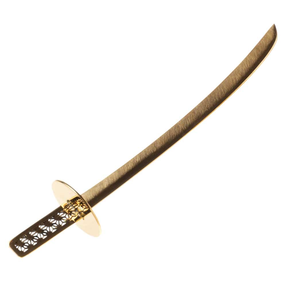 かねよし in your sheath〈麻の葉・真鍮製〉｜日本刀を、栞にして持ち歩く