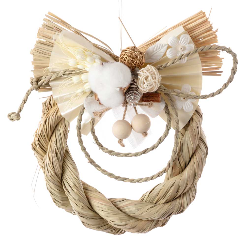 正月しめ飾り ナチュラリース すずしろ ボタニカル シンプルでナチュラルに仕上げたガーリーな雰囲気の吊るし飾り