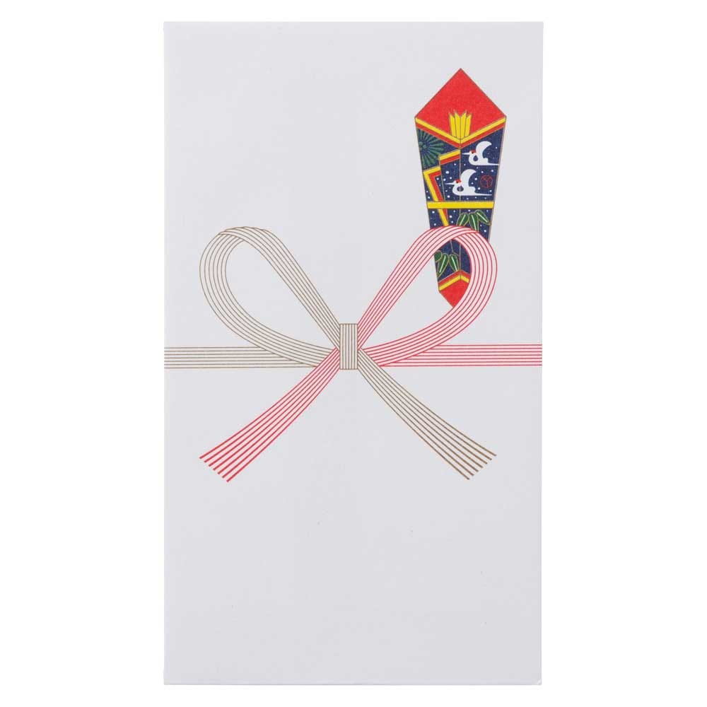 祝ポチ袋 五円型 もろわな結び（花結び・蝶結び）100枚入 ぽち袋