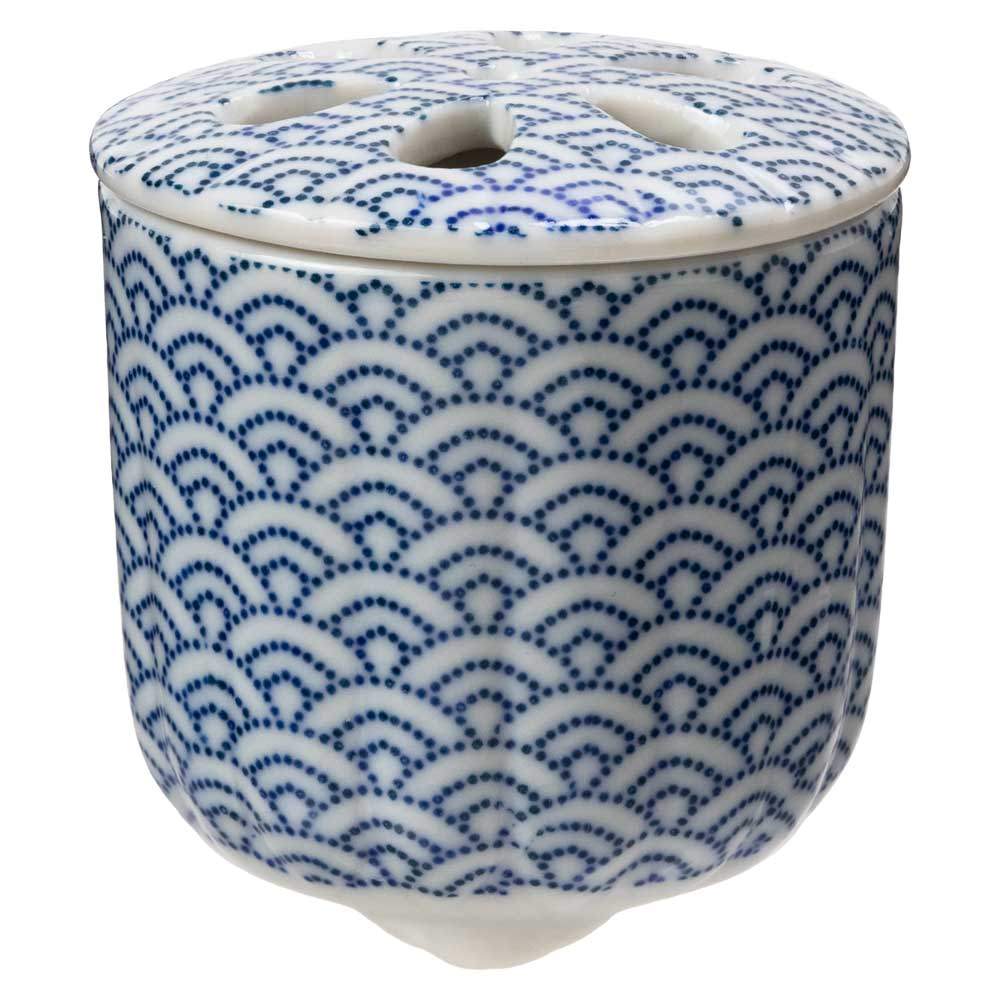 瀬戸焼 赤花六角香炉 お香 練香 香木 空薫 インテリア 愛知県の工芸品