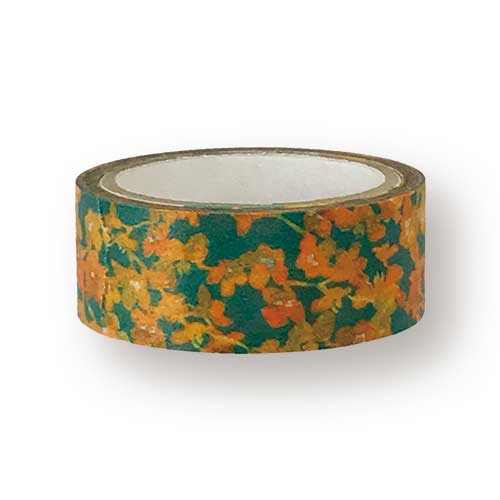 和詩倶楽部　はるまき　山吹　和柄マスキングテープ　幅1.5cm　長さ5m　和風のラッピング用品　包装用品　装飾用ステーショナリー