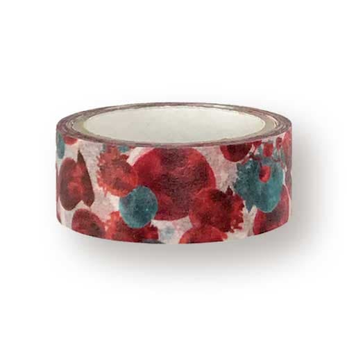 和詩倶楽部　はるまき　木の実　和柄マスキングテープ　幅1.5cm　長さ5m　和風のラッピング用品　包装用品　装飾用ステーショナリー