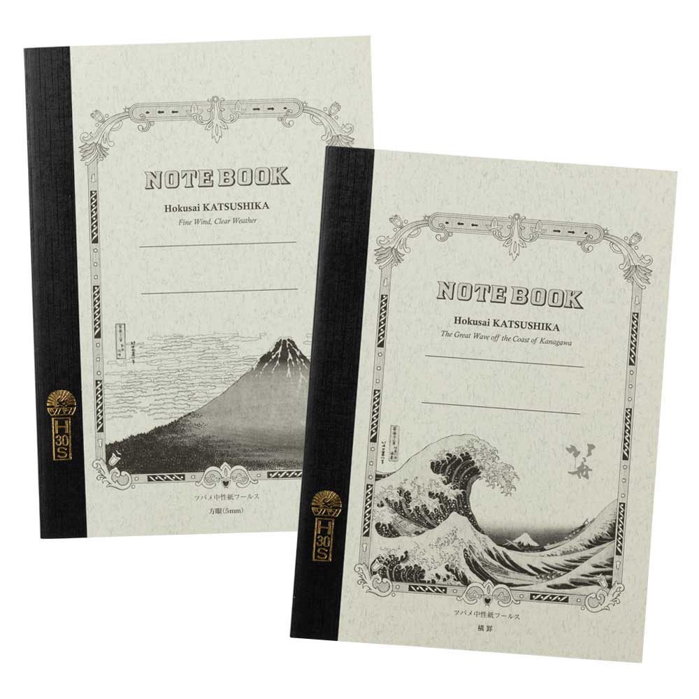 ツバメノート×葛飾北斎　富嶽三十六景　A5サイズ　60ページ　ツバメ中性紙フールス　日本製