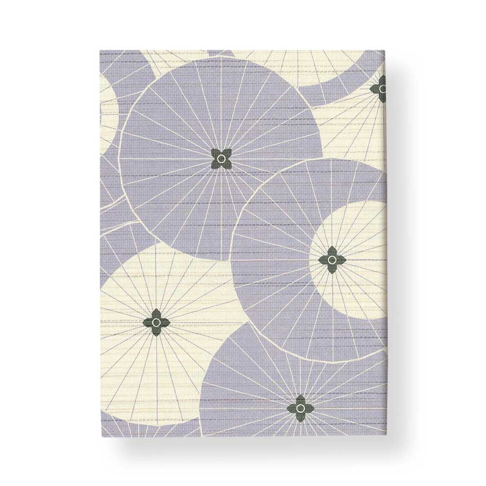 和詩倶楽部　室町紗紙ブックカバー　ホンノムシ　よひら (MBD-001)　フリーサイズ判　吉兆書包み　丈夫で手触りの良い襖紙を使用　紫陽花　梅雨　雨風除けて、明るい未来。