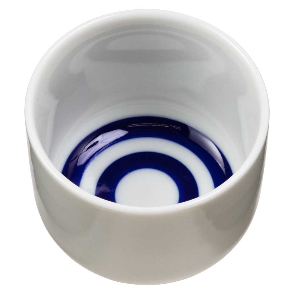 酒器 蛇の目5勺盃 美濃焼 磁器 日本製 利き酒 猪口 おちょこ 日本酒