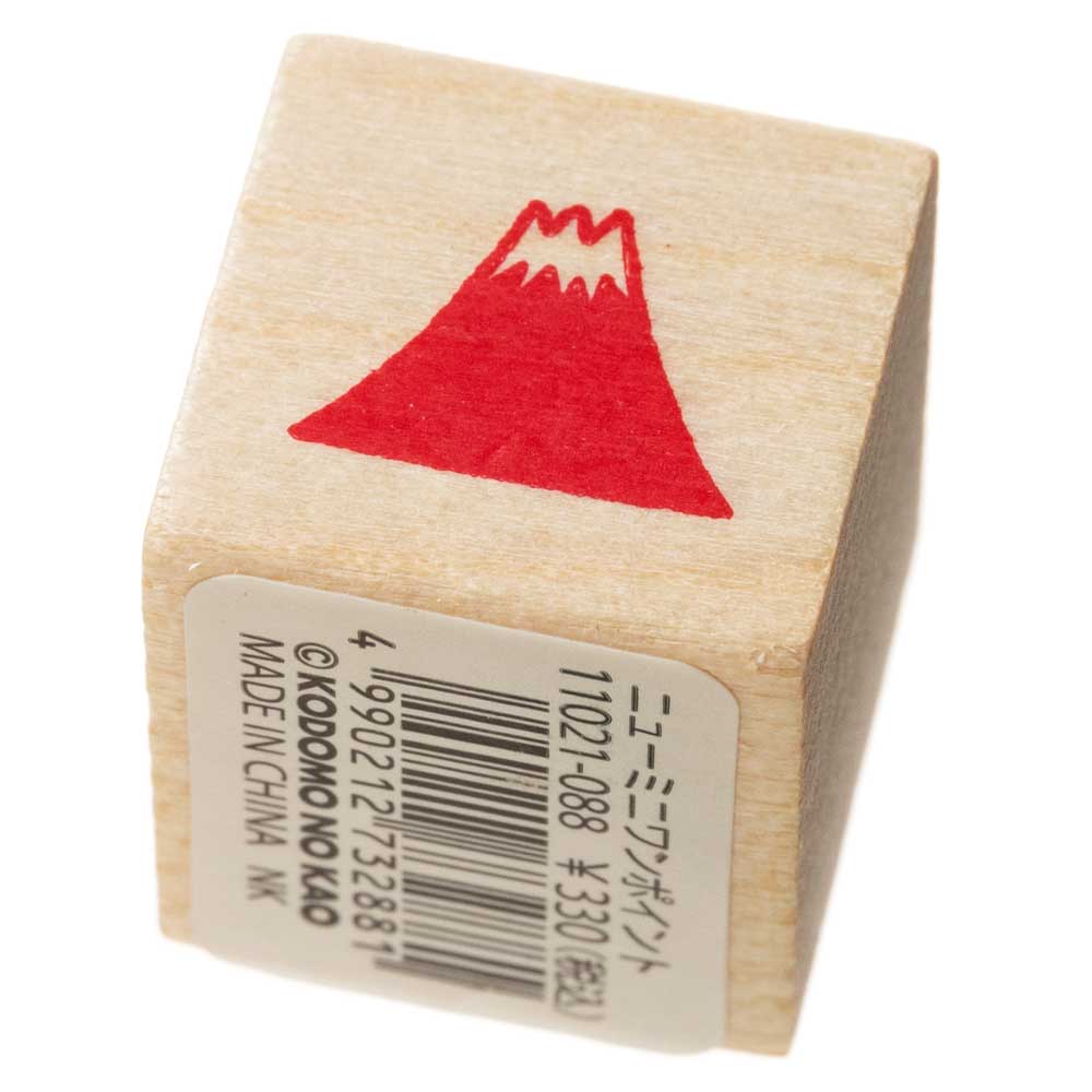 富士山　こどものかお　ニューミニワンポイントスタンプ　年賀状　挨拶状　ラバースタンプ　ゴム印　はんこ　判子