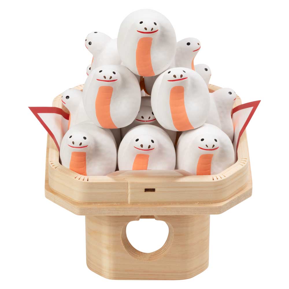 正月三方飾り　招福干支みくじ　巳　へび団子飾り（食べられません）　開運へび13個入り　2025年　令和7年　正月おみくじ　金運上昇　年始の運試し　配りもの　お手頃なお年賀　新年のご挨拶