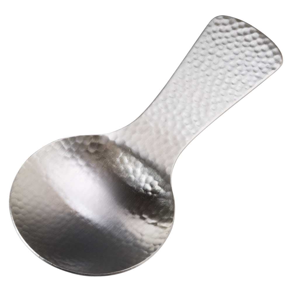 和味　茶葉サーバー　ステンレス製茶さじ　槌目模様の和味（なごみ）シリーズキッチンウェア　ティーウェア　新潟県の金属製品