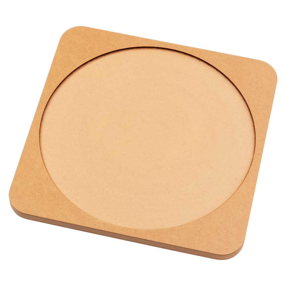 コマ回し土俵〈30×30cm〉｜滑らか仕上げで長く回る、福岡のこま遊び用トレイ