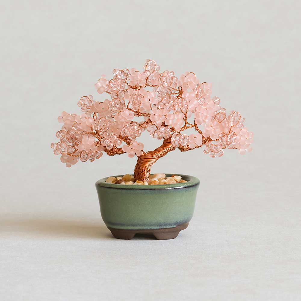 ネジッテBONSAIキット　桜　ビーズを使って自分で作る　つまめるサイズの盆栽工作キット　ワイヤーをねじるだけ　手作り　ハンドメイド　置物　日本製|工作用素材・キット|なつかしの玩具