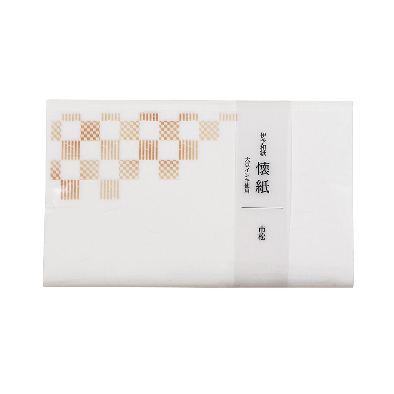 SAIEN Kimono美〈伊予和紙 懐紙 市松〉20枚入り|友禅の和柄で、茶席にもふだんにも