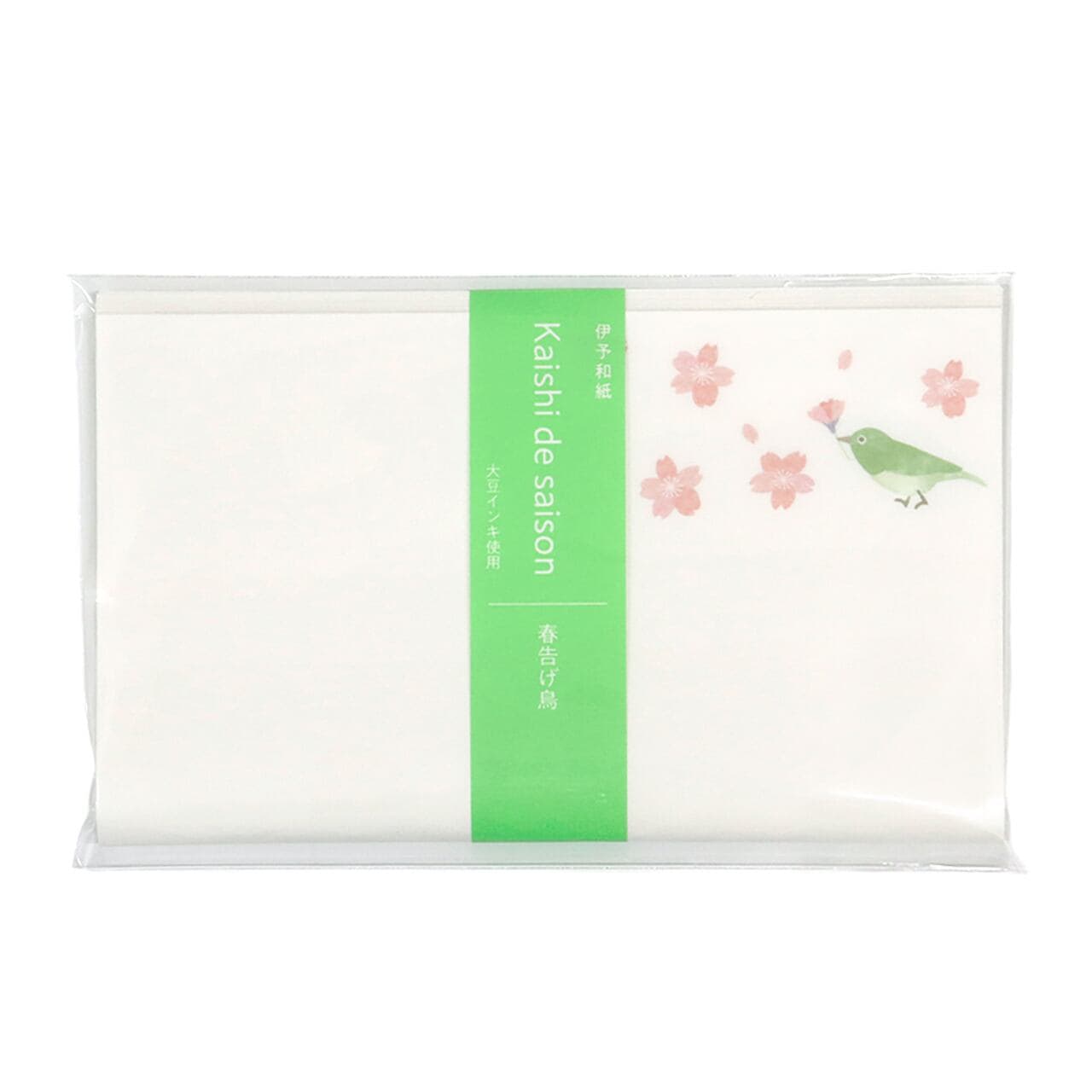 SAIEN　懐紙　Kaishi de saison　春告げ鳥 (No.3048)　20枚入り　伊予和紙　17.5×14.5cm　和柄　和風　茶道具|懐紙・懐紙入れ|和小物
