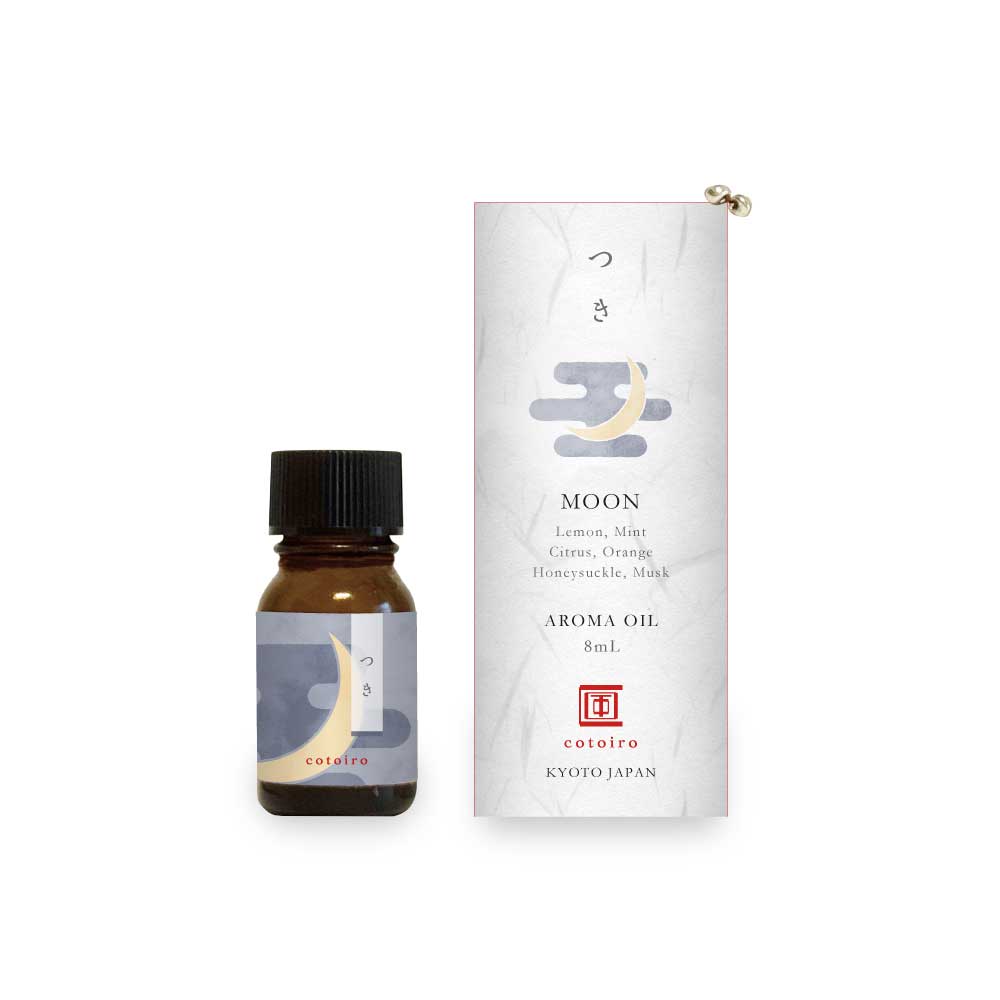 cotoiro　四季のアロマオイル　つき　和の香り　8ml（約400滴）　超音波加湿器でも使えます　薄めてルームスプレーにも　ART LAB. コトイロ　香る都　京都|アロマオイル|お香・アロマ