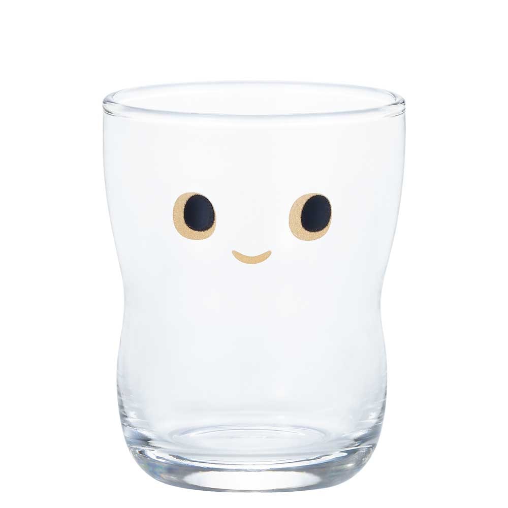 つよいこグラスnico Sサイズ　直径6×高さ7.5cm　容量130ml　口部強化の丈夫なコップ　キッズ用ガラス食器　にっこり顔のプリント　日本製