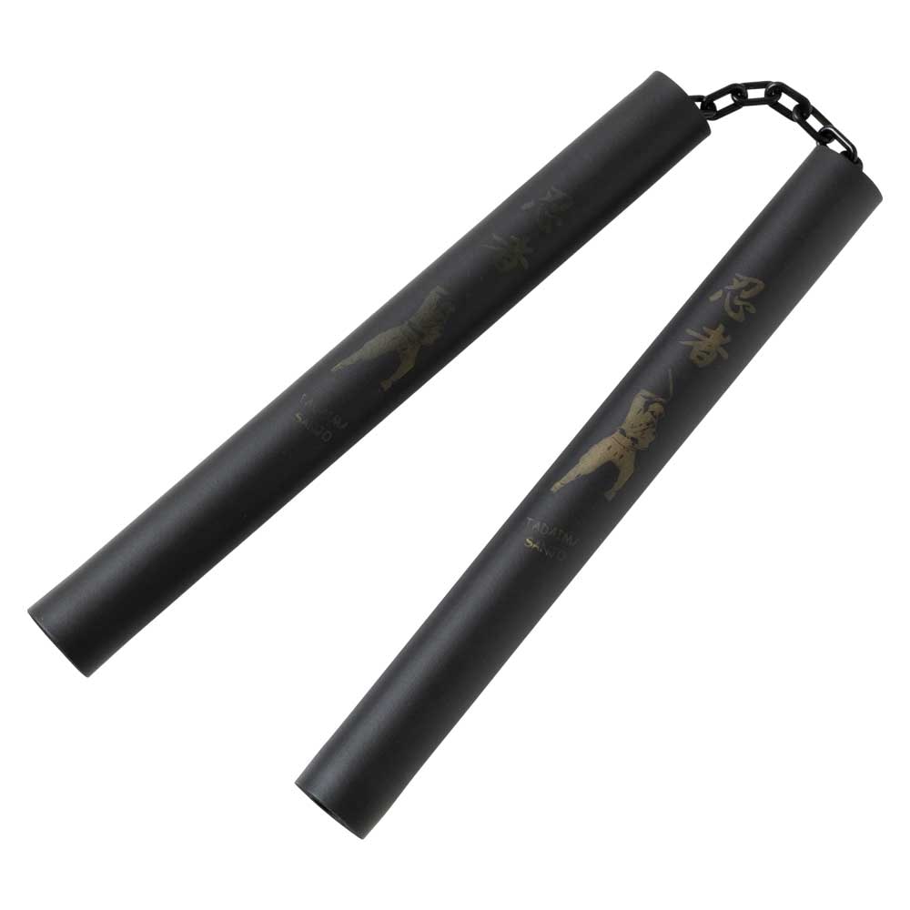 なりきり玩具　おもちゃの忍者ヌンチャク　スポンジ製　軽量　長さ31cm　双節棍　ハロウィン　コスプレ・仮装に