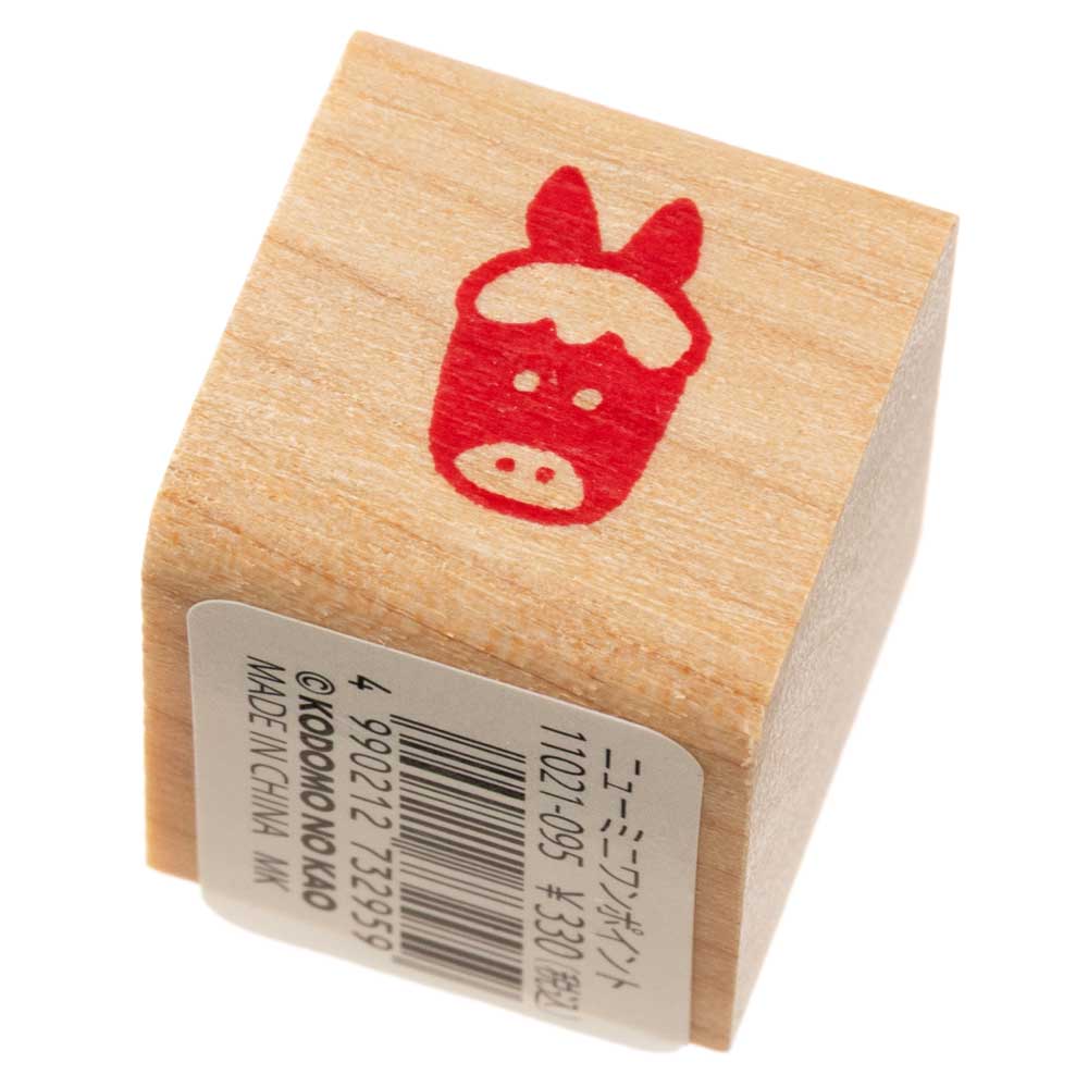 うま顔 (11021-095)　こどものかお　ニューミニワンポイントスタンプ　年賀状　挨拶状　ラバースタンプ　ゴム印　はんこ　判子|はんこ・スタンプ|和柄ステーショナリー