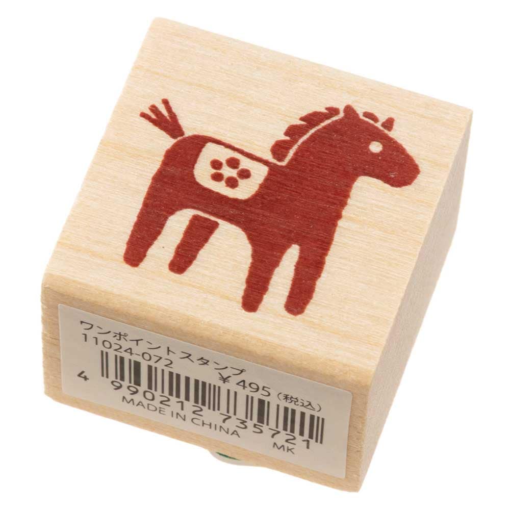 ちょこっと午 (11024-072)　こどものかお　ワンポイントスタンプ　年賀状　挨拶状　ラバースタンプ　ゴム印　はんこ　判子|はんこ・スタンプ|和柄ステーショナリー