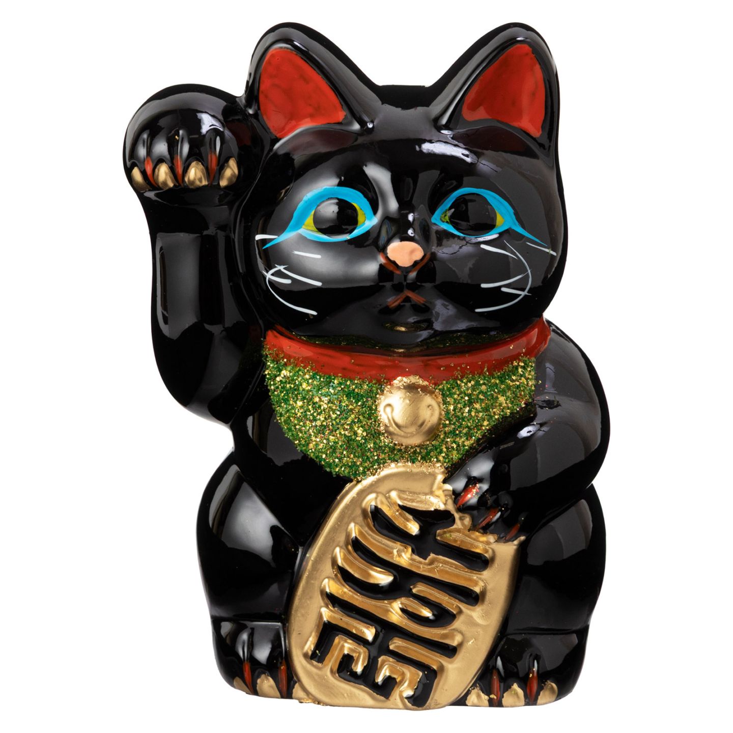 常滑焼 開運招き猫 白猫 2つセット4号 新品未使用 常滑焼 招き猫 4号小判白猫貯金箱 右手上げ (143-56-86) 愛知県の工芸