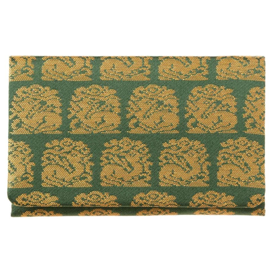 京都あらいそ 名刺入れ〈花兎〉No.232｜西陣織名物裂・絹裏、京都の伝統裂で仕立てた二つ折りカードケース