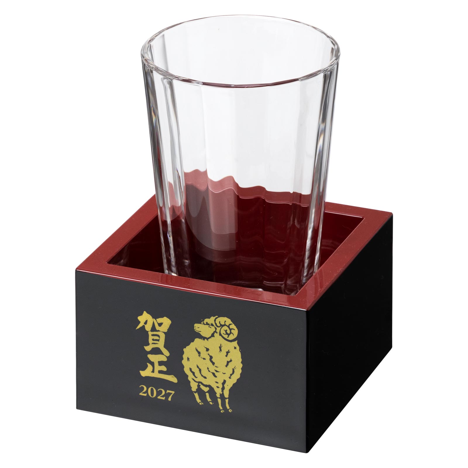 岸本吉二商店 塗の枡酒セット〈220ml〉｜自宅で愉しむ、もっきりの一杯