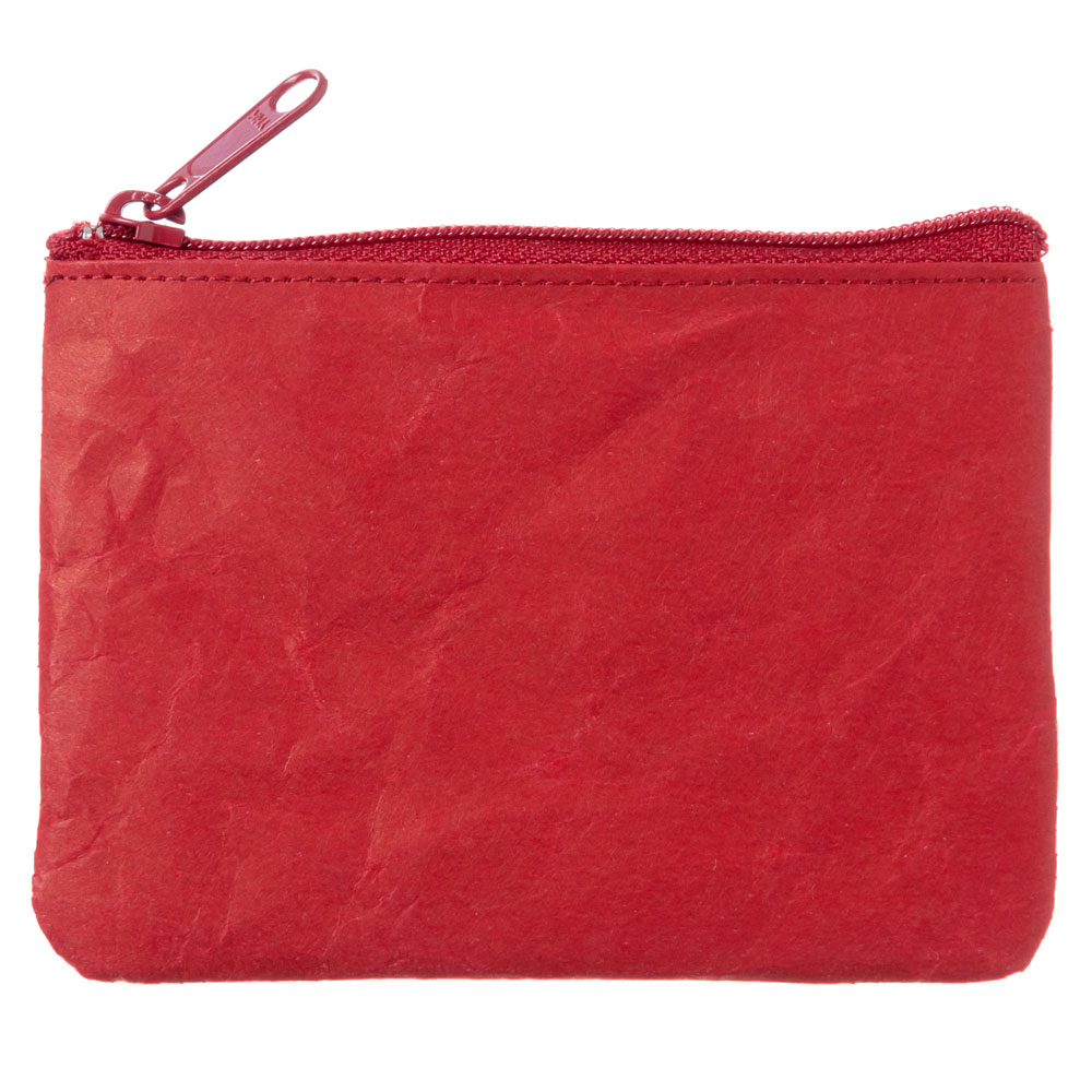 SIWA|紙和 コインケース wide レッド 破れにくい紙・ナオロン製小銭入れ 山梨県の工芸品 Durable paper coin purse