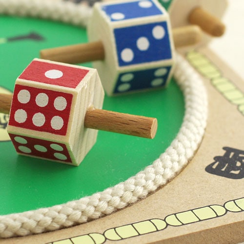 数で勝負！ サイコロ土俵独楽 | こだわりの和雑貨 和敬静寂 オンライン
