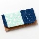 ふたつ折りの名刺入れ 005　米袋封筒のちほど　Business card holder made of rice bag