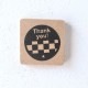 ありがとうはんこ　市松　消しゴムはんこ　ただのやまもと　Japanese pattern hanko stamp
