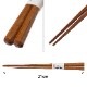 銘木箸　八角箸21cm　樫　京都・美山　銘木工芸　山匠　Wooden octagonal chopsticks  Oak  Works of Japanese precious wood