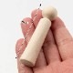 ぬりえ工作用　小寸ミニこけし　高さ7cm　おえかき鳴子こけし白木　宮城県の木地玩具　Kokeshi  Miyagi craft