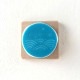 ありがとうはんこ　青海波　消しゴムはんこ　ただのやまもと　Japanese pattern hanko stamp