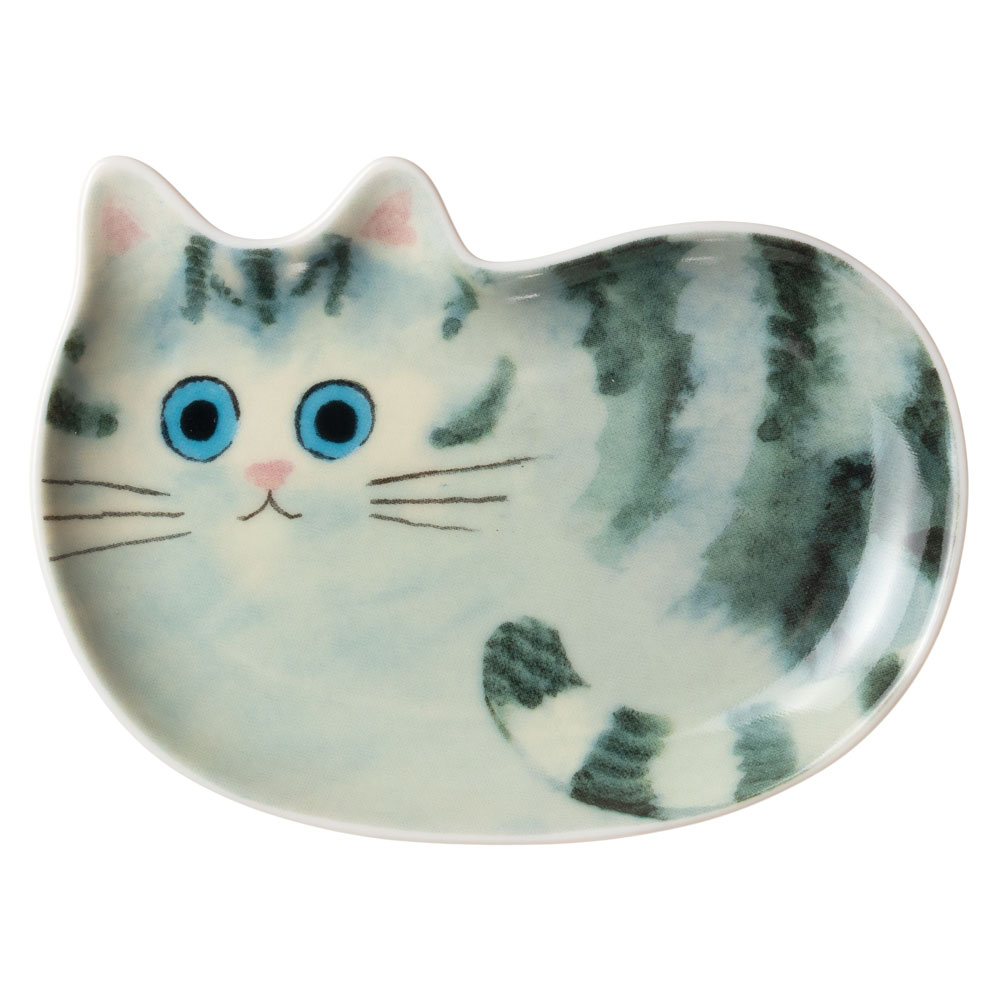 猫の豆皿MARUMARI アメショー (80973) ECOUTE! minette 小皿・トレー