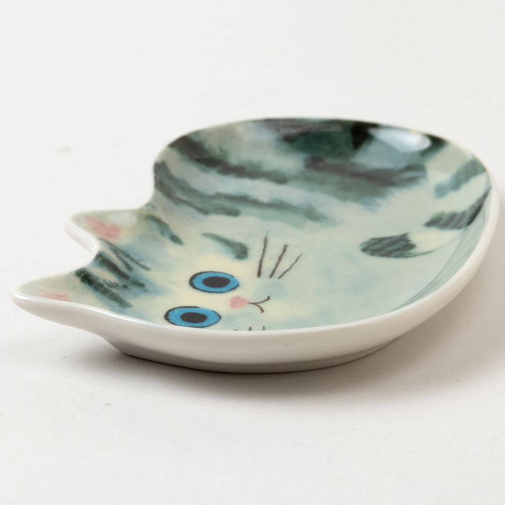 猫の豆皿MARUMARI アメショー (80973) ECOUTE! minette 小皿・トレー