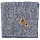 和のたしなみハンカチ　将棋（ストライプ ネイビー）　刺繍入りガーゼハンカチ　スーベニール　Japanese pattern embroidered gauze handkerchief
