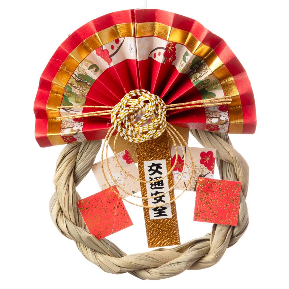 正月しめ飾り 車用 彩 交通安全 車飾り 吸盤付き | こだわりの和雑貨
