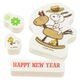 HAPPY NEW YEAR (2235-004)　こどものかお　ニューイヤースヌーピークラフトスタンプ　年賀状　挨拶状　ラバースタンプ　ゴム印　はんこ　判子