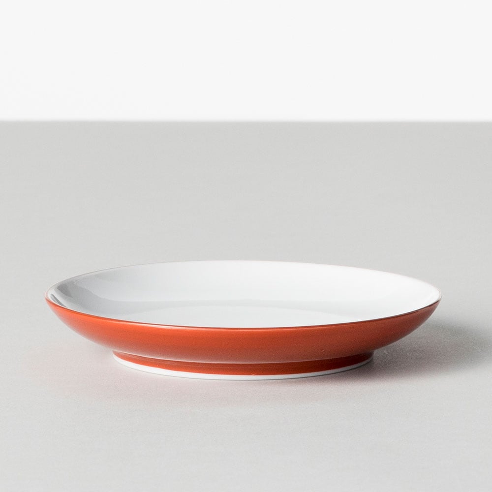 BARBAR 紅白小皿 祝い鯛ペアセット 桐箱入り 波佐見焼・磁器 長崎県の工芸品 Small plate of Mandarin duck Hasamiyaki