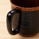 〈漆塗り木製マグカップ〉黒＋赤 ペアセット KS 230ml×2｜ふたりで使える保温木製マグのペアギフト