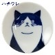 瀬戸焼　染猫いろいろ　8cm皿　猫の豆皿　染付で描いたいろんなタイプの猫　愛知県の工芸品　Seto-yaki Small plate, Aichi craft
