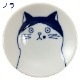 瀬戸焼　染猫いろいろ　8cm皿　猫の豆皿　染付で描いたいろんなタイプの猫　愛知県の工芸品　Seto-yaki Small plate, Aichi craft